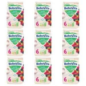 BoboVita Kaszka mleczno-ryżowa owoce leśne po 6 miesiącu 230 g X9