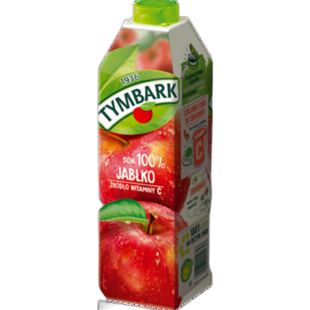Sok 100% jabłko Maspex Tymbark 1 l Sok 100% jabłko Maspex Tymbark 1l