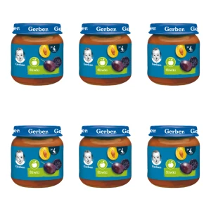Gerber Śliwki po 4 miesiącu 125 g X6