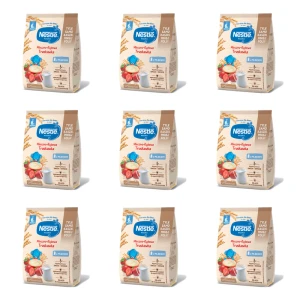 NESTLE Kaszka mleczno-ryżowa truskawka po 6 miesiącu 230 g X9