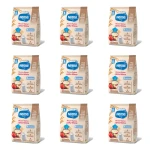 NESTLE Kaszka mleczno-ryżowa jabłko-wiśnia po 8 miesiącu 230 g X9