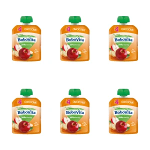 BoboVita Jabłka i banany po 4 miesiącu 80 g X6