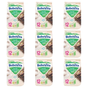 BoboVita Kaszka mleczno-ryżowa kakao po 12 miesiącu 230 g X9
