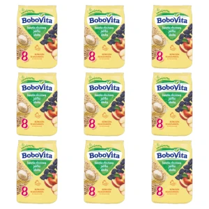 BoboVita Kaszka zbożowa jabłko śliwka po 8 miesiącu 180 g X9