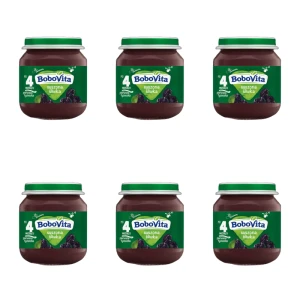 BoboVita Deserek Suszona śliwka po 4 miesiącu 125g X6