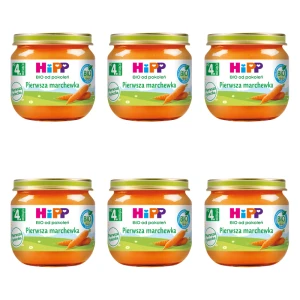 HiPP BIO od pokoleń, Pierwsza marchewka, po 4. m-cu, 80 g X6