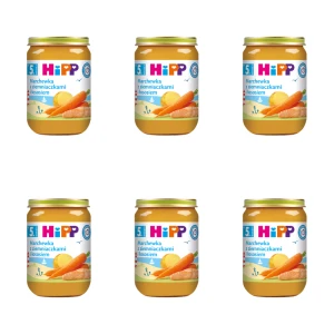HiPP, Marchewka z ziemniaczkami i łososiem, po 5. m-cu, 190 g X6