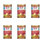 HiPP BIO od pokoleń, Ziemniaki z buraczkami, jabłkiem i delikatną wołowiną, po 7. m-cu, 220 g X6