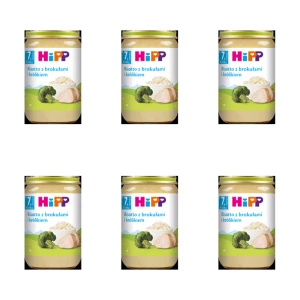 HiPP, Risotto z brokułami i królikiem, po 7. m-cu, 220 g X6