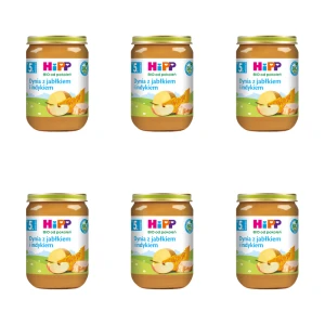 HiPP BIO od pokoleń, Dynia z jabłkiem i indykiem, po 5. m-cu, 190 g X6