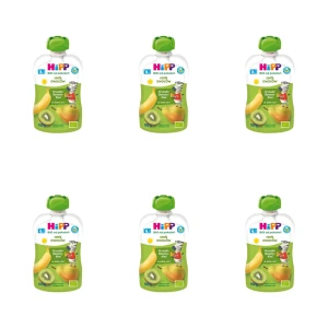 HiPP BIO od pokoleń, Gruszki-Banany-Kiwi, po 6. m-cu, 100 g X6
