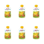 HiPP BIO od pokoleń, Jabłka-Gruszki-Banany, po 6. m-cu, 100 g X6