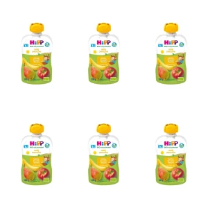 HiPP BIO od pokoleń, Jabłka-Gruszki-Banany, po 6. m-cu, 100 g X6