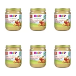 HiPP BIO od pokoleń, Jabłka z morelami, po 4. m-cu, 125 g X6