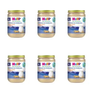 HiPP BIO Przysmak na Dobranoc Kaszka manna z mlekiem po 4. miesiącu 190 g X6
