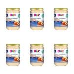 HiPP BIO Przysmak na Dobranoc Kaszka manna z mlekiem i owocami po 4. miesiącu 190 g X6