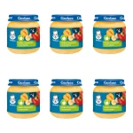 Gerber Deserek Jabłka z bananami i morelami po 4 miesiącu 125 g X6