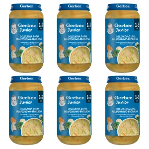 Gerber Delikatna zupka kalafiorowo-brokułowa 250g X6