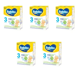 Bebiko Junior 3 NUTRIflor Expert Mleko dla dzieci powyżej 1. roku życia 600 g X5