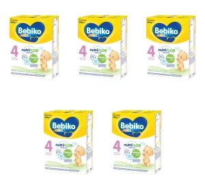 Bebiko Junior 4 NUTRIflor Expert Mleko dla dzieci powyżej 2. roku życia 600 g X5