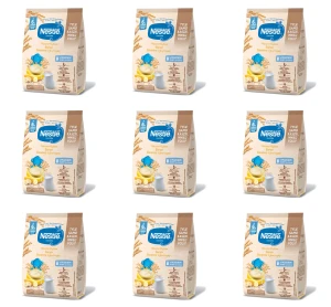 NESTLE Kaszka mleczno-ryżowa banan po 6 miesiącu 230 g X9
