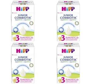 HIPP 3 JUNIOR COMBIOTIK dla dzieci po 1. roku, 550 g X4