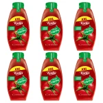 Ketchup Łagodny XXL w Butelce Bez konserwantów i Glutenu - Kotlin 950 g X6