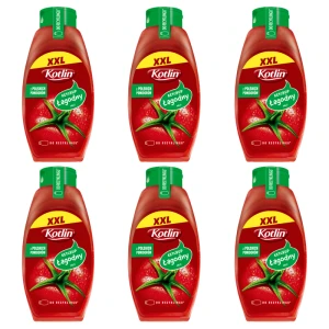 Ketchup Łagodny XXL w Butelce Bez konserwantów i Glutenu - Kotlin 950 g X6