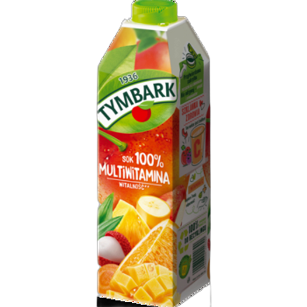 Sok 100% multiwitamina Tymbark 1 l Sok 100% multiwitamina Tymbark 1l