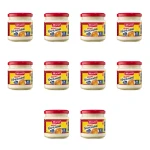 MOSSO Majonez Napoleoński Dekoracyjny Sałatkowy Łagodny Kremowy Słoik 200ml X10
