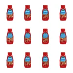 Włocławek Ketchup Łagodny Sos Pomidorowy z Dodatkiem Warzyw - Butelka 480 g X12