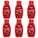 Ketchup Pikantny Hot w Butelce Bez konserwantów i Glutenu - Kotlin 650 g X6
