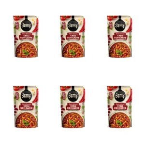 JemyJemy Danie gotowe Chili con carne z mięsem wieprzowo-wołowym 360g X6