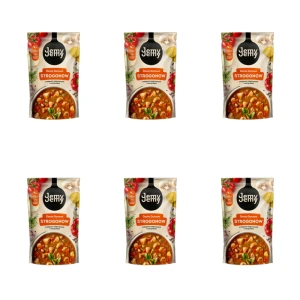 JemyJemy Danie gotowe Strogonow z mięsem wieprzowym i warzywami 360g X6
