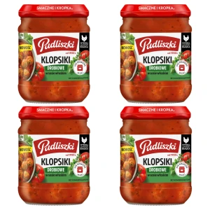 Pudliszki Klopsiki drobiowe w sosie włoskim Pudliszki 440g X4