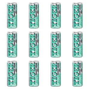 Tiger Zero Sugar o smaku Mojito gazowany napój energetyzujący 250 ml X12