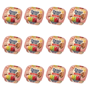 Smakowita o smaku swojskiego masełka 450g. Margaryna półtłusta X12