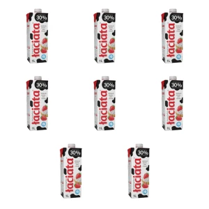 Śmietanka UHT Łaciata 30% karton 1L X8