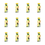 Jogurt pitny Łaciaty bez laktozy ananas - kokos butelka 250 ml PET X12