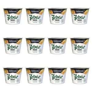 7 zbóż MEN Jogurt z ananasem, mandarynką i ziarnami zbóż 300g X12