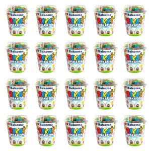 Bakuś Milk&Fun Jogurt o smaku waniliowym z drażami 135 g X20