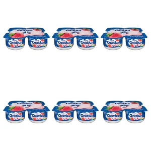 Danone Gratka o smaku truskawkowym Deser 4 x 115 g = 460 g X6