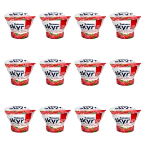 Bakoma Skyr Jogurt typu islandzkiego malina-truskawka 150g X12