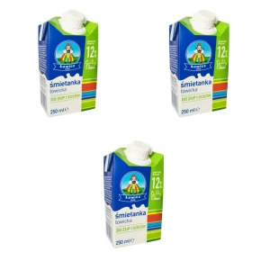 Śmietanka UHT 12% 250ml Łowicz X3