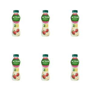 Activia Jogurt o smaku truskawka-banan z probiotykami 270g X6