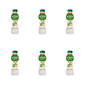 Jogurt Activia ze zbożami oraz szczepem bakterii ActiRegularis®. X6