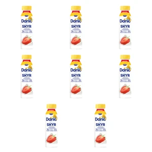 Danio Skyr do picia truskawka 270g X8