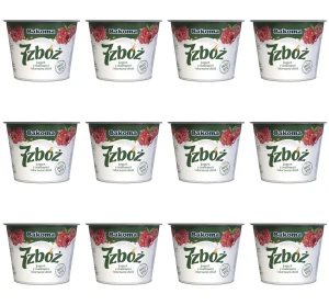 Jogurt 7 zbóż z malinami 300g X12