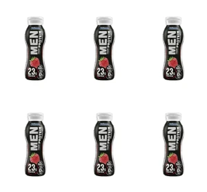 MEN Jogurt pitny truskawkowy wysokobiałkowy 230g X6