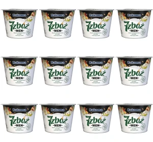 7 zbóż MEN Jogurt z brzoskwinią, gruszką i ziarnami zbóż 300g X12